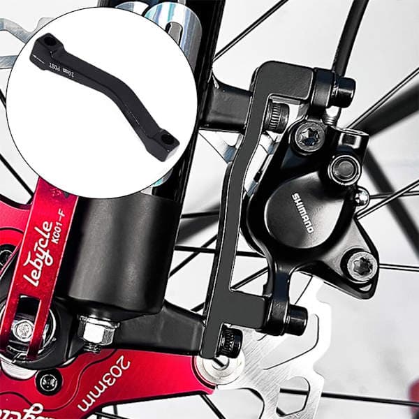Installation af 180 mm skivebremsekaliber, cykelskivebremser, monteringsdele adapter til bremsekaliber