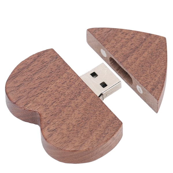 USB-minne Valnöt Hjärtformad för Windows OS X CM11052 (32GB)