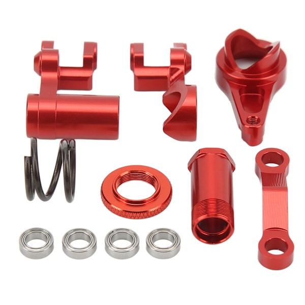 Styrservo Saver Aluminiumlegering Stabil Smidig Drift RC Styrenhet för TRAXXAS SLASH 1/10 RC Bil Röd