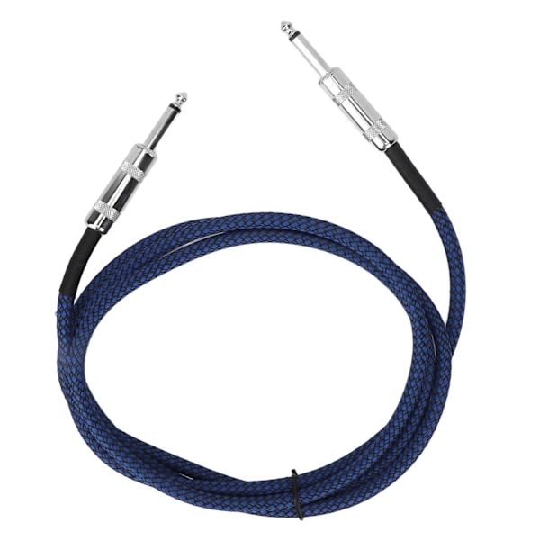 1/4 tums kabel Gitarrkabel Bas Brusreducering Flätad skärmning 6,35 mm Instrumentkabel för Elektrisk Gitarrförstärkare 1,8 m/5,9 fot