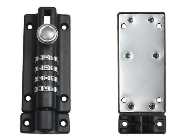 Combination Lock, Code Lock for Door, Waterproof 4-Digit Combination Lock with Screws, Black [DB]