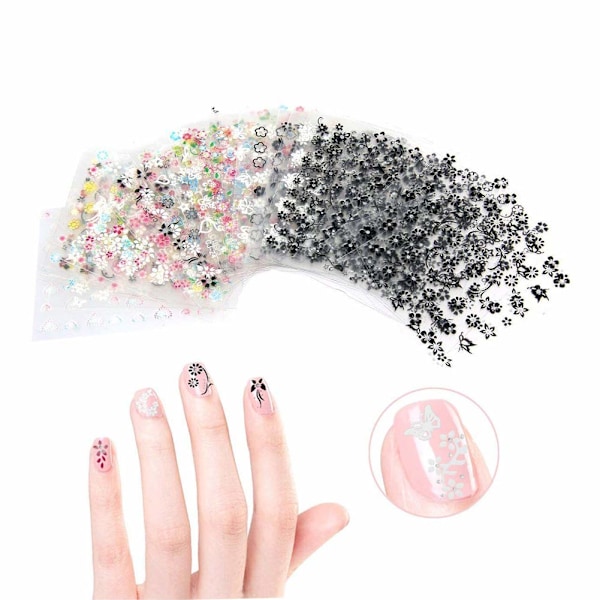 Blomstrande Utsmyckningar, 30 Ark Med Utsökta Nageldekaler Som Förenar Skönhet Och Praktik, Perfekt För Att Personalisera Dina Naglar Eller Lägga Till En Touch