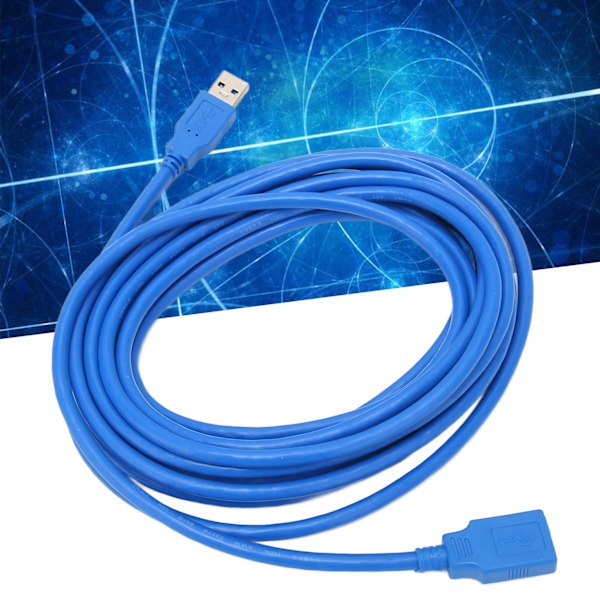 USB 3.0 Förlängningskabel 5Gbps Höghastighetsöverföring 5m Lätt Bärbar Högpresterande Dataförlängningskabel för Hemmet