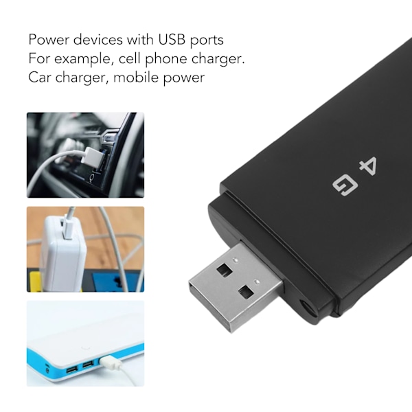 4G LTE USB Portabel WiFi Router Stödjer 10 Enheter WPA WPA2 WiFi Kryptering USB Portabel WiFi Hotspot med SIM-kortplats Svart