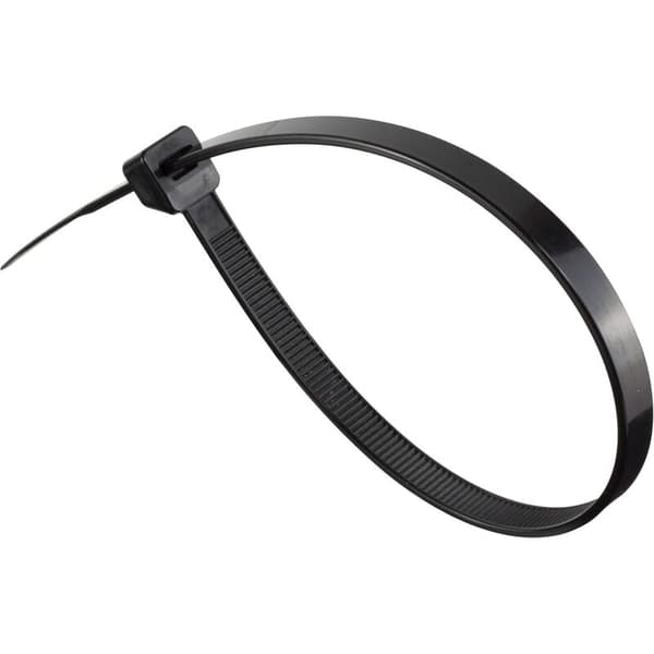 Nylonkabelbindere - 300 mm x 7,6 mm - Sorte - Ultrastærke kabelbindere - 100-pak