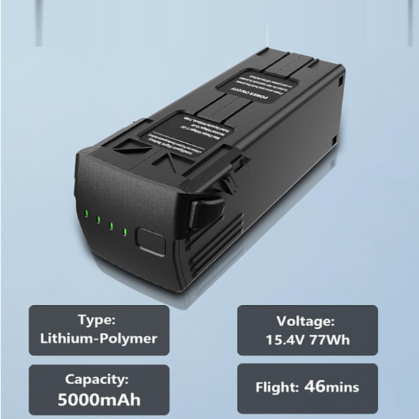 2st Flygbatteri för Mavic 3 15.4V 65W 5000mAh Hög Säkerhet Laddningsindikator Intelligent Flygbatteri