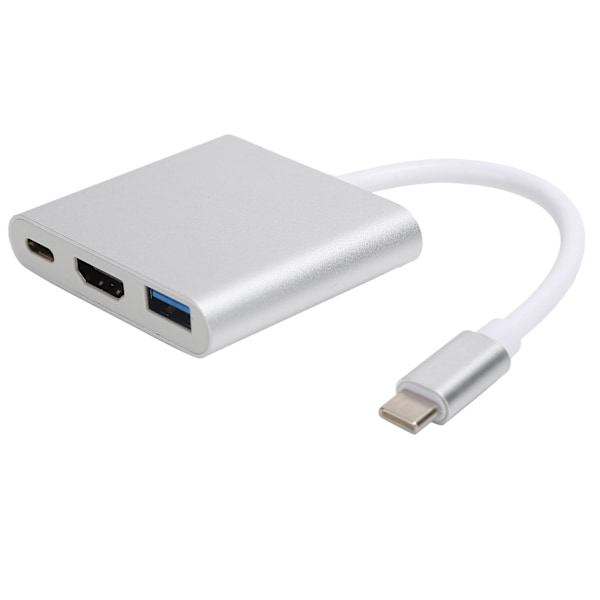 USB C Adapter 3.1 3 i 1 Hubb Konverter Dock Högupplöst Multimediagränssnitt 4K