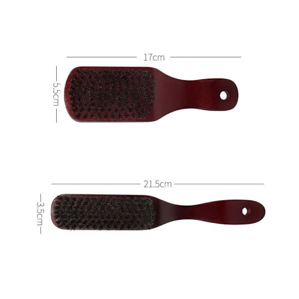 Stilfull Hårvårdsföljeslagare, Borste med Vildsvinsborst med Elegant Design, Främjar Blodcirkulationen, Flexibel Kam Anpassar Sig Efter Huvudets Kontur