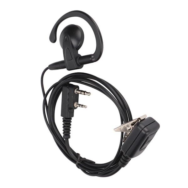 2-vägsradio Hörsnäcka G-form Walkie Talkie 2-stifts Hörlurar med Lline-mikrofon för Kenwood för Baofeng