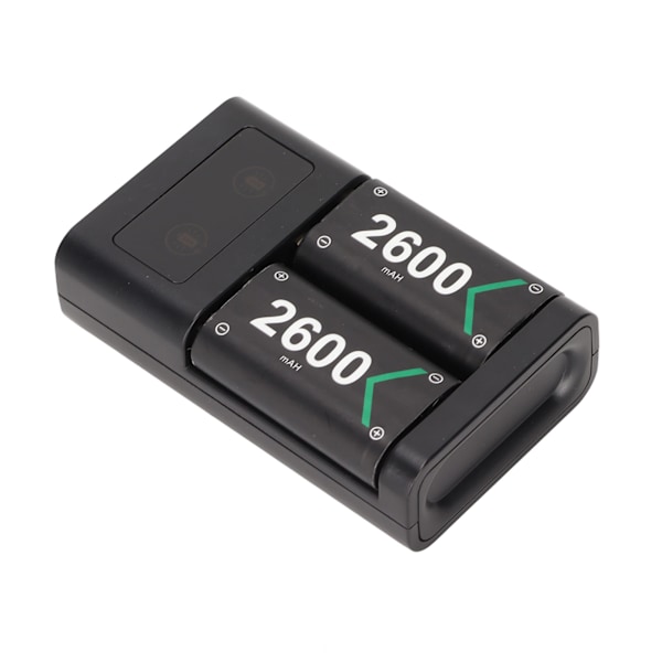 Laddstation för Handkontroll Dubbel Laddning Uppladdningsbar 5V DC Gamepad Batteriladdare med 2-färgs LED-indikator för Xbox