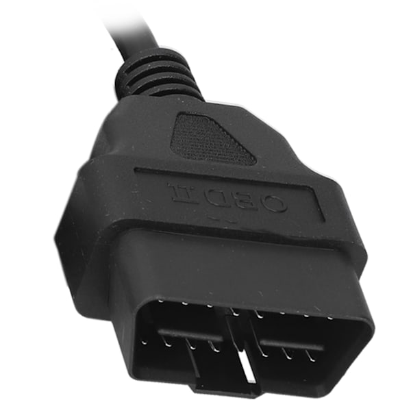 16Pin OBD2 til RS232 DB9 Bildiagnostisk grensesnitt Adapterforlengelseskabelkontakt