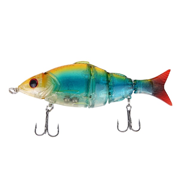 Livsliknande Konstgjort Drag Bete Hårt Ledat Krokbete Crankbait Fiskeutrustning (D)