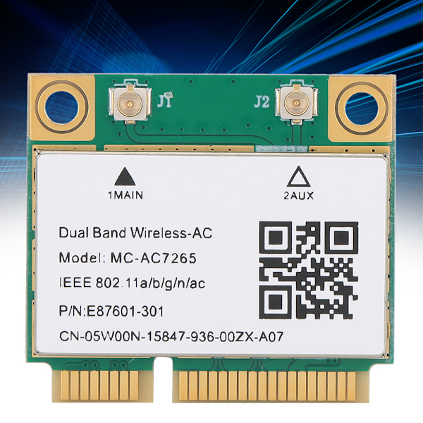 Nätverkskort Mini PCIE Gigabit DualBand för Bluetooth 4.2 Trådlöst Wifi MCAC7265