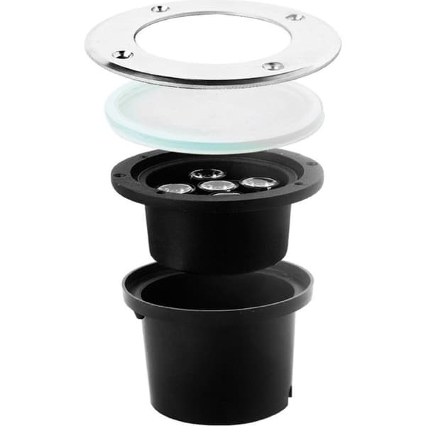 3W 3 LED indbygningsspot til have, IP68, gangbar