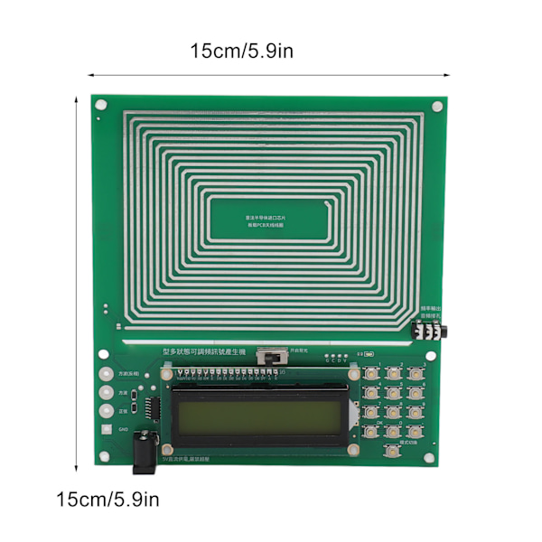 Schumann Våg Generator 7.83Hz Ren Sinus USB Uppladdningsbar 0.01‑100000Hz Justerbar Ultralågfrekvens Pulsgenerator