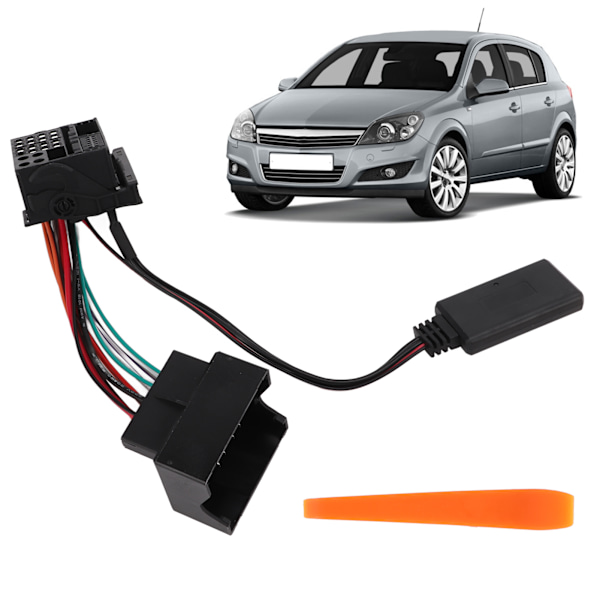 Bil Bluetooth 5.0 Ljudadapter AUX-kabel Fullständig Kabelstam Byte för Opel Agila CD70 CD30 CDC 40 Opera DVD 90