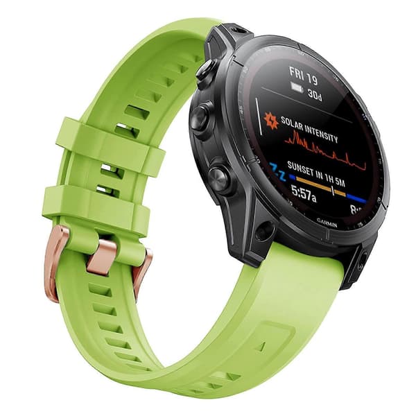 20 mm hållbart silikonarmband rosa rem för Garmin Fenix7S 6S Pro5S Plus Instinct2S[TT]