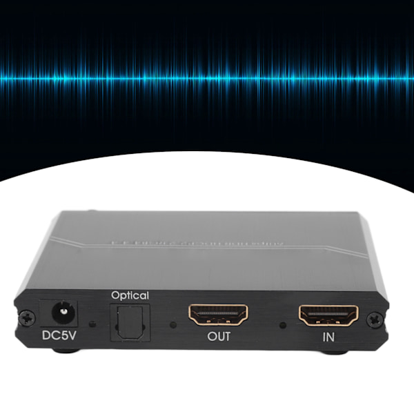 HD Multimedia Interface Extractor 4K 60Hz HD Multimedia Interface Splitter med Volymkontroll för PS5 DVD-spelare