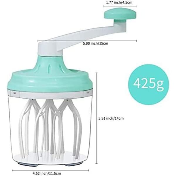 Håndmikser, Håndmikser, Multifunksjonell Manuell Visp Speedy Chef Eggvisp Kjøkken 1200ml