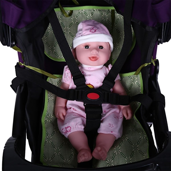 Viktig Säkerhetssele för Bebisar, Justerbar 5-punktsrem för Barnstol och Barnvagn, Slitstark Nylon för Fullständigt Skydd med Lättviktig Vikbar Design