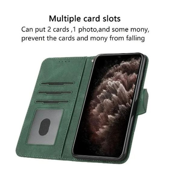 Kompatibelt med Motorola MOTO G POWER 5G 2024 Skal med Praktisk Ställfunktion PU Läder Kortfodral Plånbok