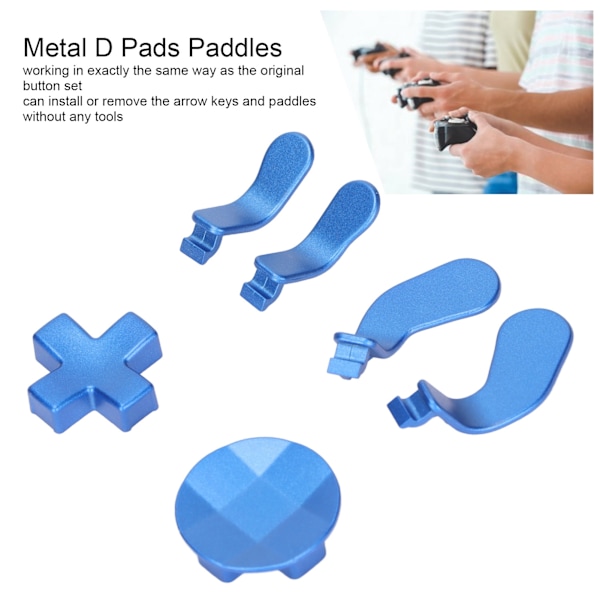 Rostfritt Stål Metall D-Pads Paddlar Ersättningskontroll Tillbehör för Xbox One Elite Series 2