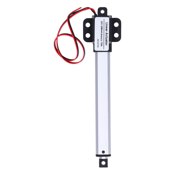 Lineær aktuator 100mm 12V Indgangsspænding Lavstøj Kortslutningsbeskyttelse Mini elektrisk lineær aktuator8mm/s-70N