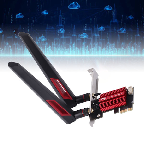 7260AC Pro PCIE WiFi-kort 1200Mbps 2.4G 5G Dual Band BT4.0 PCIE Trådlöst Nätverkskort med 2 10dBi Förstärkning för Windows 7 8 10 11
