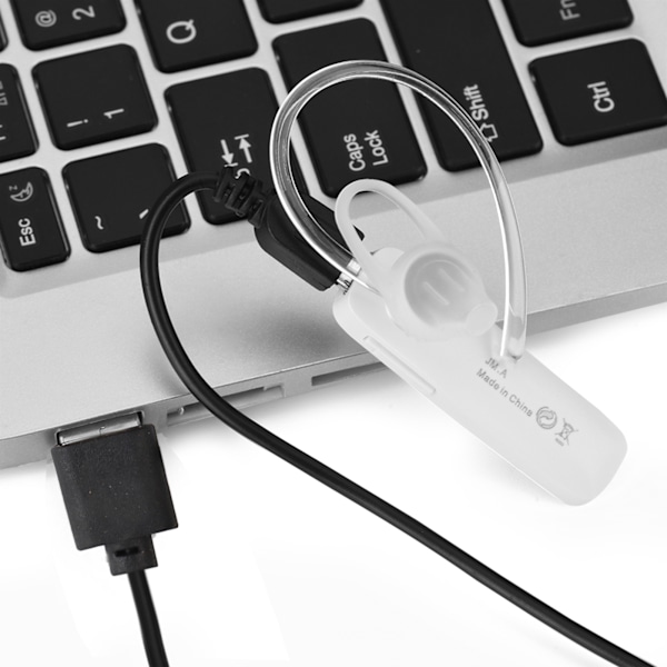 Bärbart TWS Bluetooth True Wireless Öronkrok In-Ear Headset Hörlurar Vit