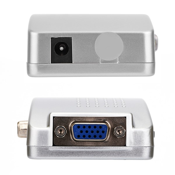 Universal PC-omvandlare Box för Dator Laptop PC VGA till TV AV RCA Signaladapter