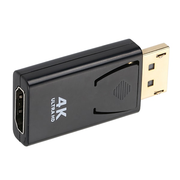 Guldpläterad kontakt DisplayPort till HDMI-adapter, stöder 3D-utgång, bred kompatibilitet, professionellt tillverkad, för stationära datorer, bärbara datorer och