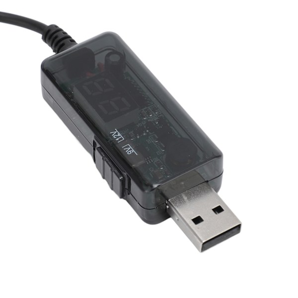 Powerbank Routerkabel 9V 12V HD Digital Display USB Powerbank Router Boost-kabel för Optiskt Modem