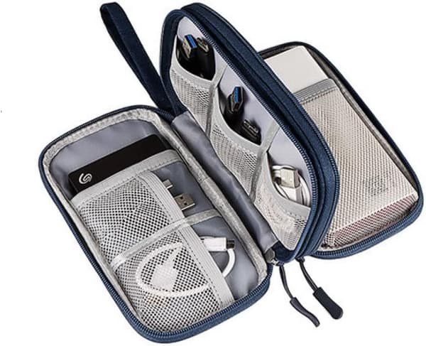Electronic Accessory Bag, Waterproof Cable Bag, Cable Organizer, Electronic Bag, Cable Organizer, Travel Organizer for Cables