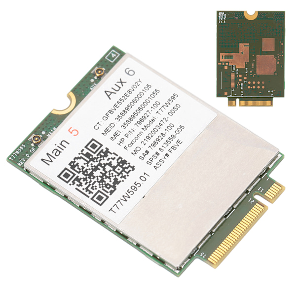 Modulator Demodulator för HP LT 4120 Snapdragon X5 4G LTE WWAN M.2 Modem Modul WIFI Nätverkskort