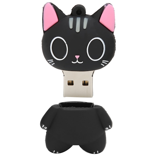 Tecknad Katt Mönster USB-minne Data Bild Musik Film Filer Lagring U Disk Gåva