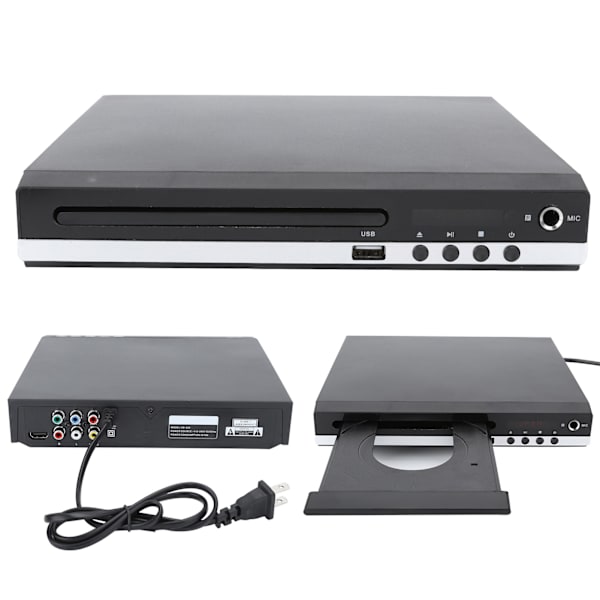 USB DVD-spelare för hemmet Multimedia Digital DVD TV Stöd HDMI CD SVCD VCD MP3 100‑240V