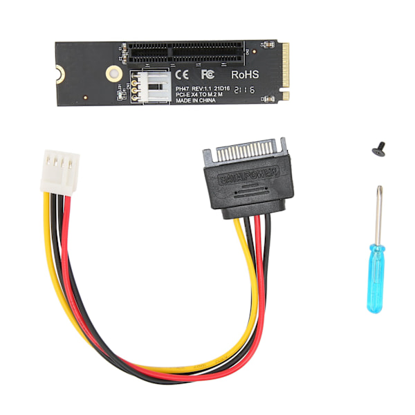 Riserkort NGFF till PCI‑E M.2 till PCI‑E 4X Anti-interferensförmåga Garanterad Styrka Adapterkort