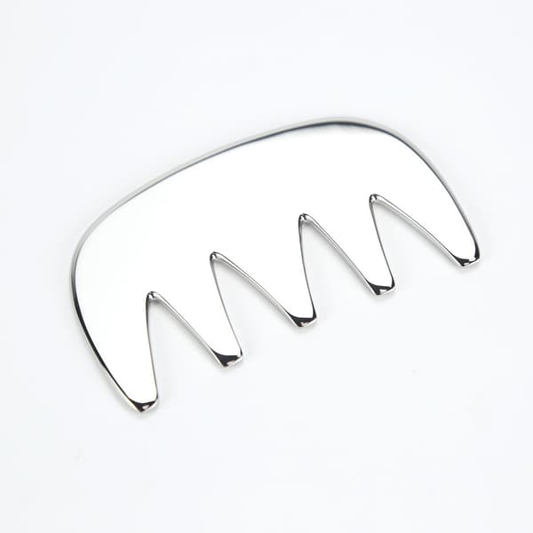 Stainless Steel 5-Tooth Massage Comb - Meridian & Acupoint Therapy Tool 104