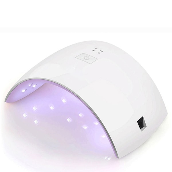 UV LED Nagellampa, Allt-i-ett Nageltork med Dubbel Ljuskälla, Automatisk Sensor för Snabb Torkning, Härdar Allt Gellack, Säker för Ögon och Hud