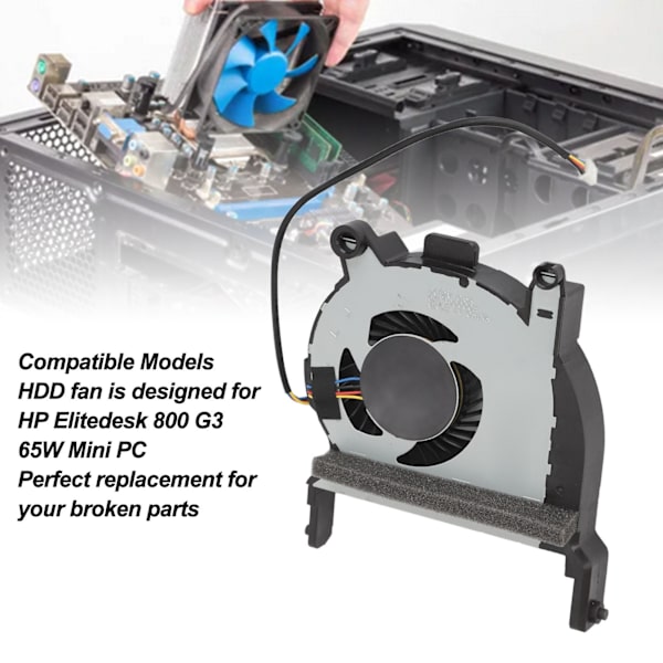 4-stifts DC 12V 0.5A Ersättnings CPU-kylfläkt för HP Elitedesk 800 G4 G5 705 G4 G5 för ProDesk 400 G4 G5 G6 405 G4 G5 600 G4 G5-serien