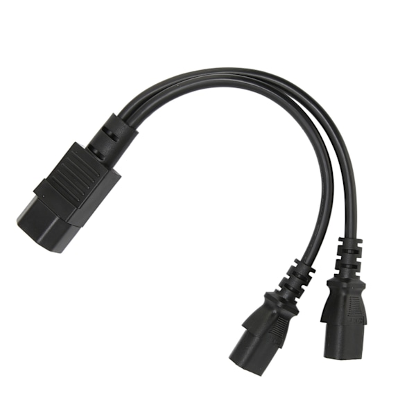 IEC320 C14 till 2 X C13 Hona Y Splitter Strömkablar 1 in 2 Ut 2500W 10A 250V Strömförlängningskabel för LCD-skärmar
