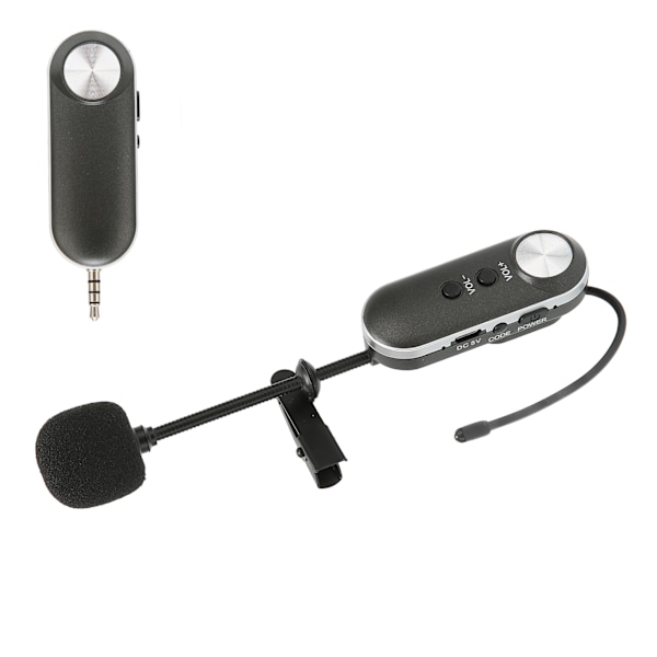 T‑3 Trådlös Lavalier Mikrofon UHF Professionell Myggmikrofon för Möten Tal PA System 100‑240VAU Kontakt