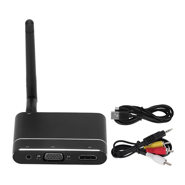 1080P Trådlös Dongel HD Skärmadapter med HD Multimedia Interface VGA Audio Interface