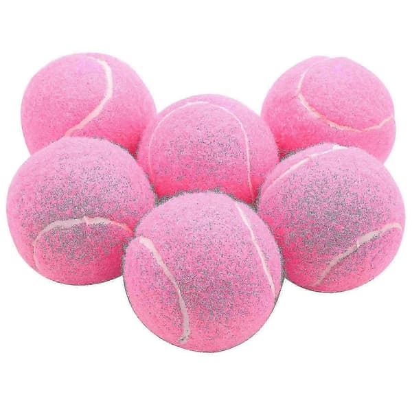 Tennis träningsbollar 6st 66mm - Rosa elastiska bollar för damträning[TT] Rosa