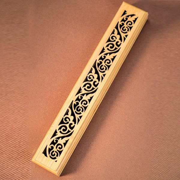 Hantverksmässig Skönhet, Bambu Meditationsrökelsehållare, Utsökt Gåva För Andligt Sinnade, Funktionell Och Estetisk Design, Bekväm Att Bära Med Sig