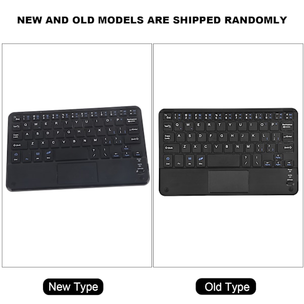 UltraSlim Mini Trådlöst Bluetooth-tangentbord med pekplatta för Windows PC Android-surfplatta
