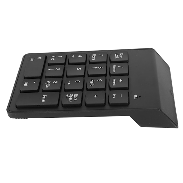 Trådlösa Bluetooth-numeriska tangentbord 18 U-formade tangenter 10 m anslutningsavstånd Lågt brus Mini numerisk tangentbord för bärbar dator PC