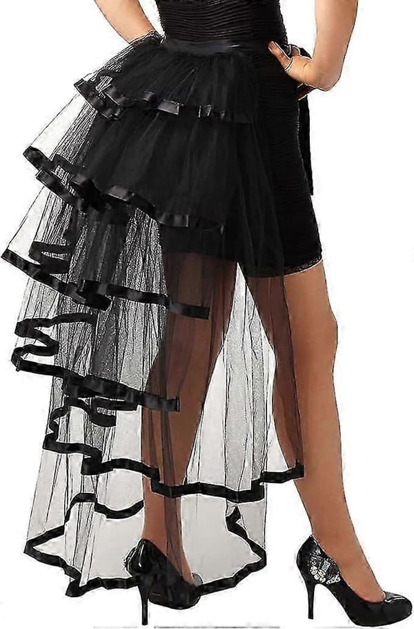 Graceart Steampunk Musta Business Tutu Vyö Pitsi Alushame