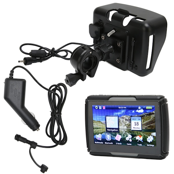 GPS Navigator System 4,3 tum Regntät GPS Lastbilsnavigator med Karta för Bil Motorcykel Cykel US Karta
