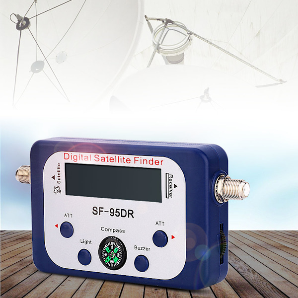 Mini LCD Digital Satellitfinnare Mätare Signalstyrka Parabol Sat Directv Kompass